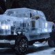 Illustration for article titled This pickup truck is made of ice and you can actually drive it
